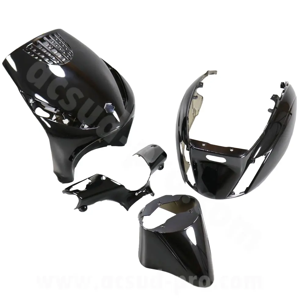 طقم هيكل Piaggio Zip 50 2000+ أسود 4 قطع