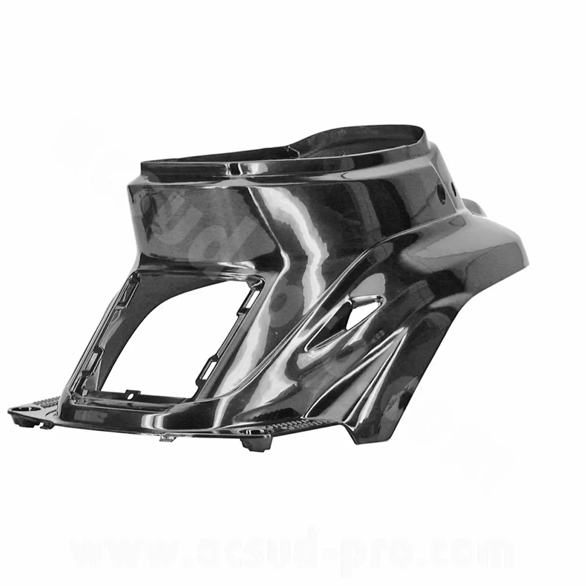 غطاء محرك قابل للتعديل MBK Booster / Yamaha BWS أسود للطلاء