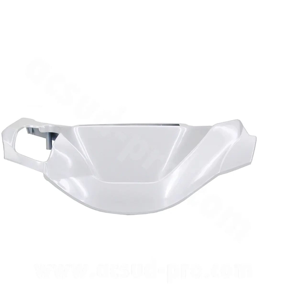 Couvre-guidon MBK 50 Booster 1999-2003 / Yamaha 50 BWS 1999-2003 blanc métal