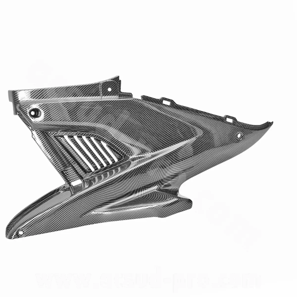 Capot moteur gauche MBK Nitro / Yamaha Aerox imitation carbone