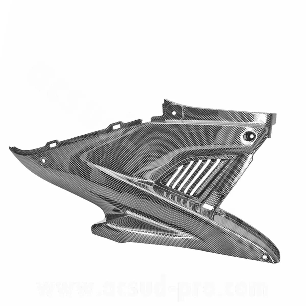Motorabdeckung rechts adaptierbar MBK Nitro / Yamaha Aerox Carbon-Imitat
