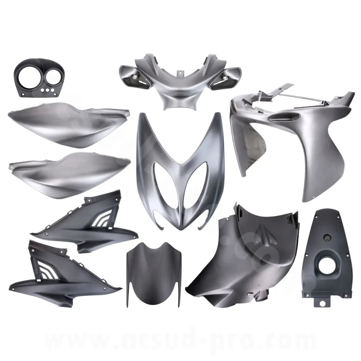 MBK Nitro/Yamaha Aerox 1998-2012 マットブラック 7点 ボディキット