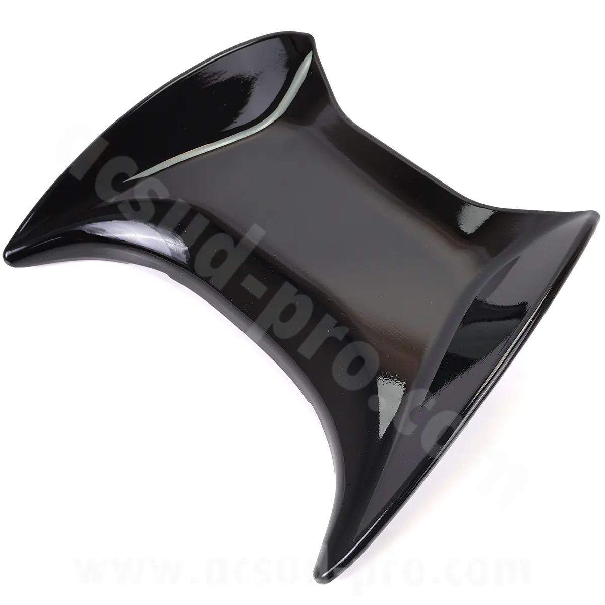 Aileron adapt. MBK 50 booster NG, rocket ancien modele / yamaha 50 BWS bump, spy 1995-2009 noir brillant (OEM : 4up-f4812-01-p4)