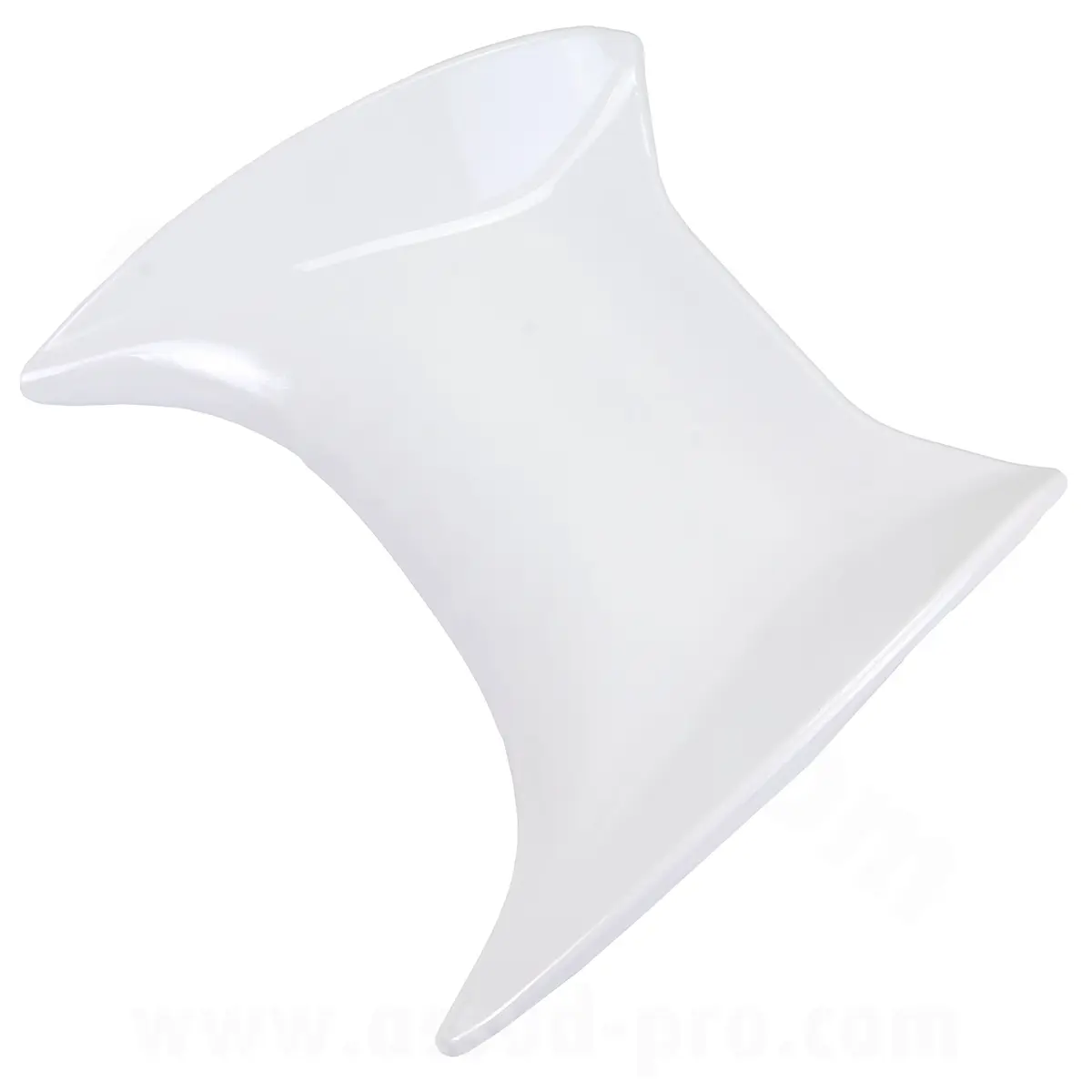 Aileron adapt. MBK 50 booster NG, rocket ancien modele / yamaha 50 BWS bump, spy 1995-2009 blanc (OEM : 4up-f4812-01-p4)