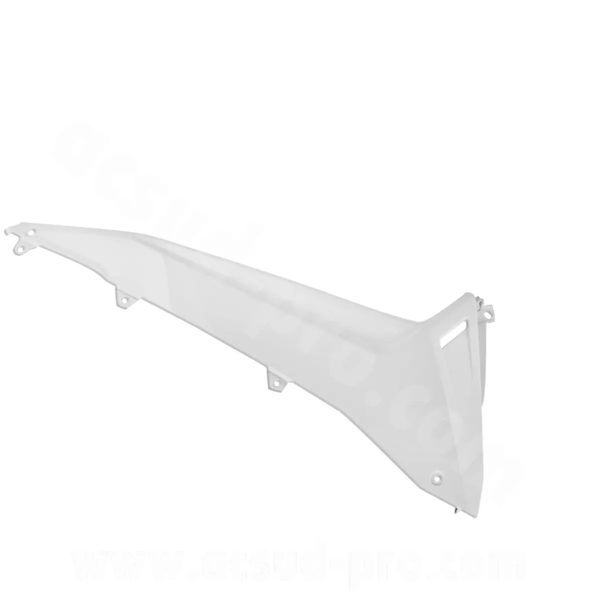 Dessous de tablier droit adapté Yamaha TMAX 530 cc 2012-2016 blanc compétition