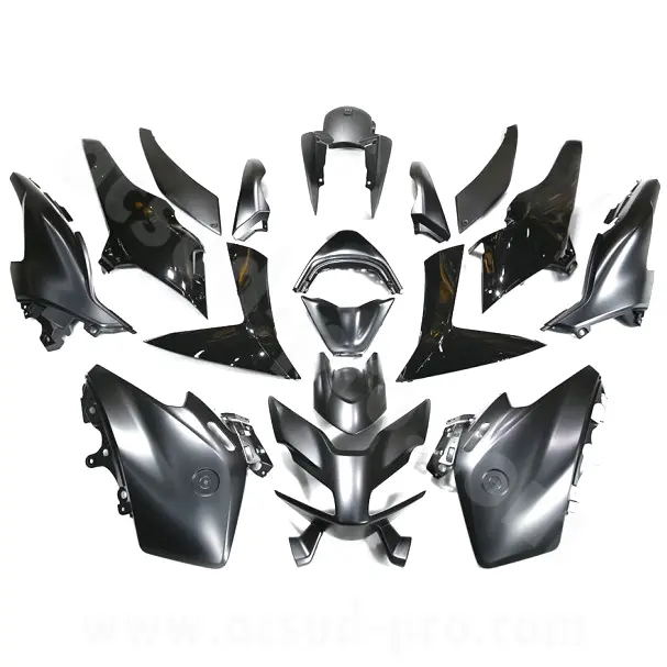 Karosseriesatz Yamaha TMAX 560 2022-2024 Tech Black 15-teilig matt schwarz