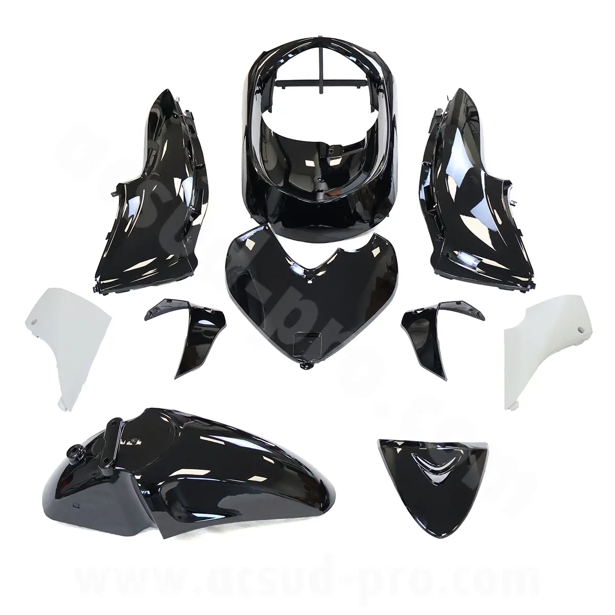 Kit carenagem Honda SH 125-150 cc 2009-2012 preto 10 peças