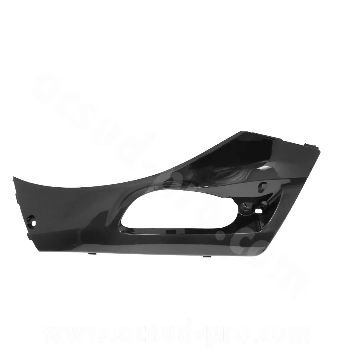 Κάτω θήκη ταμπέλας αριστερά προσαρμόσιμη Honda SH 300 i 2007-2010 μαύρο