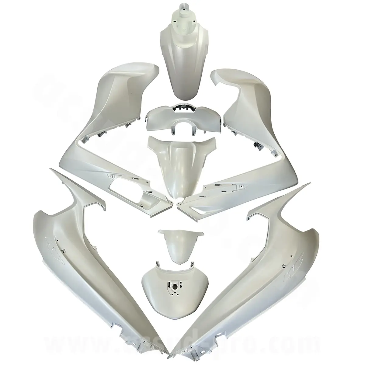 Karosseriesatz 9-teilig Honda SH 350 cc 2021-2024 weiß NHB44