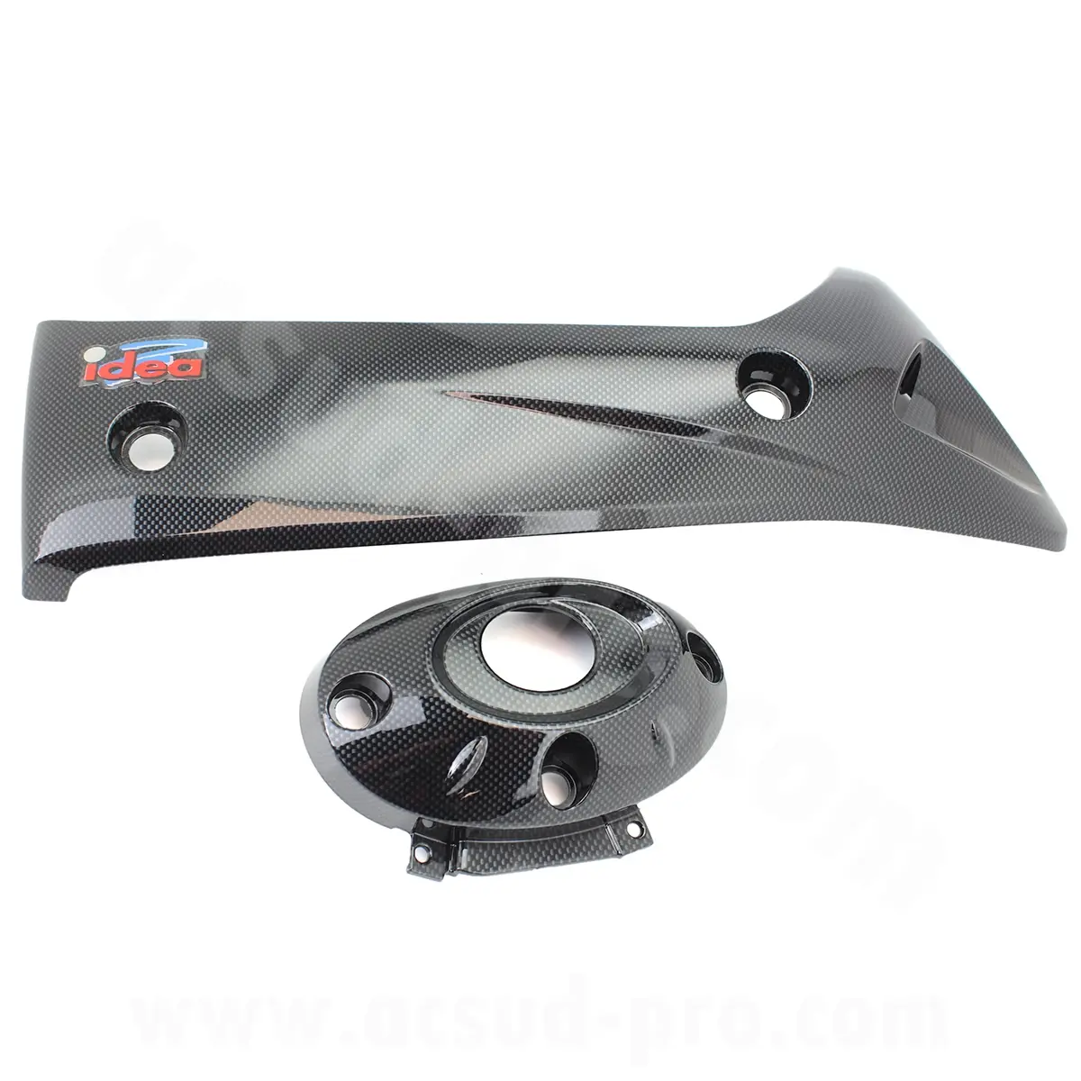 Protection pot d'échappement maxiscooter RB max adapt. Honda SH 300 2007-2013 carbone