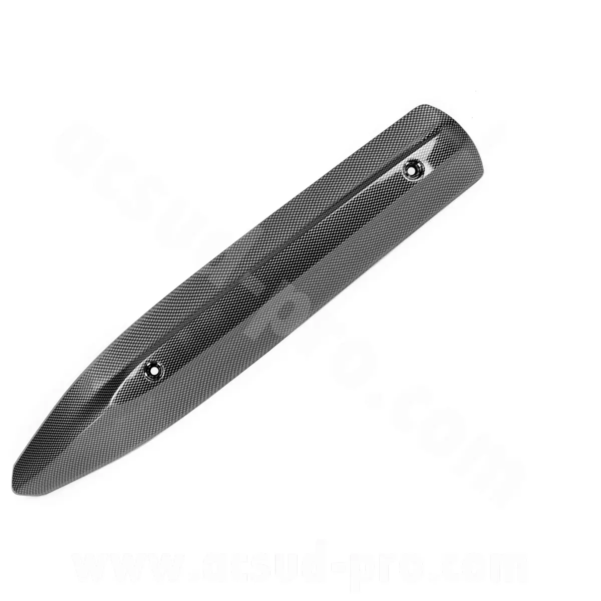 Protection pot d'échappement maxiscooter RB max carbone adaptée Yamaha Majesty 400 2007-2010 (entraxe 310 mm)