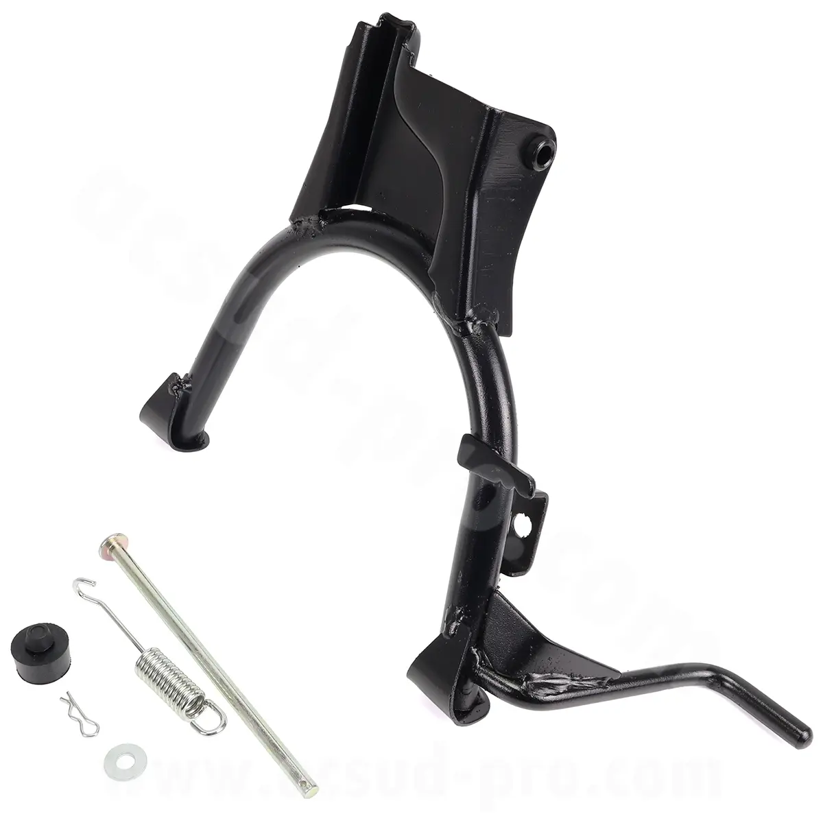 Mittelständer TNT adapt. MBK 50 Booster 2004>, Rocket, NG / Yamaha 50 BWS 2004, Bump, Spy schwarz (OEM: 5ww-f7111-00 / 5fx-f7111-02) (H: 230MM)