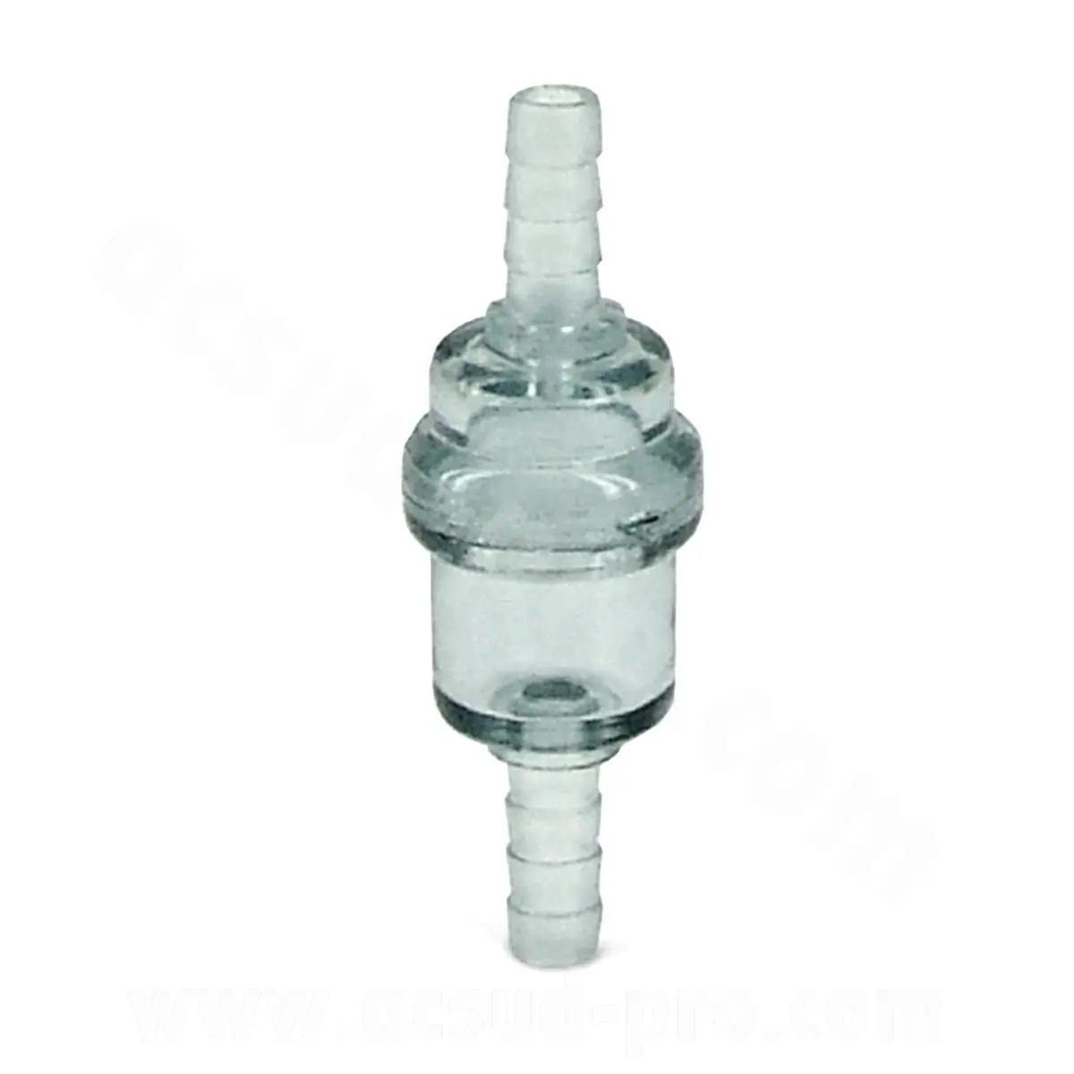 Filtre à essence cylindrique plastique transparent Ø6