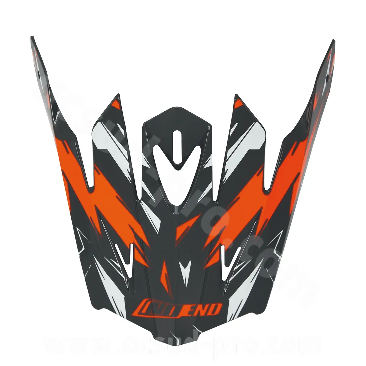 Visier für Cross-Helm Noend Cracked Kinder orange