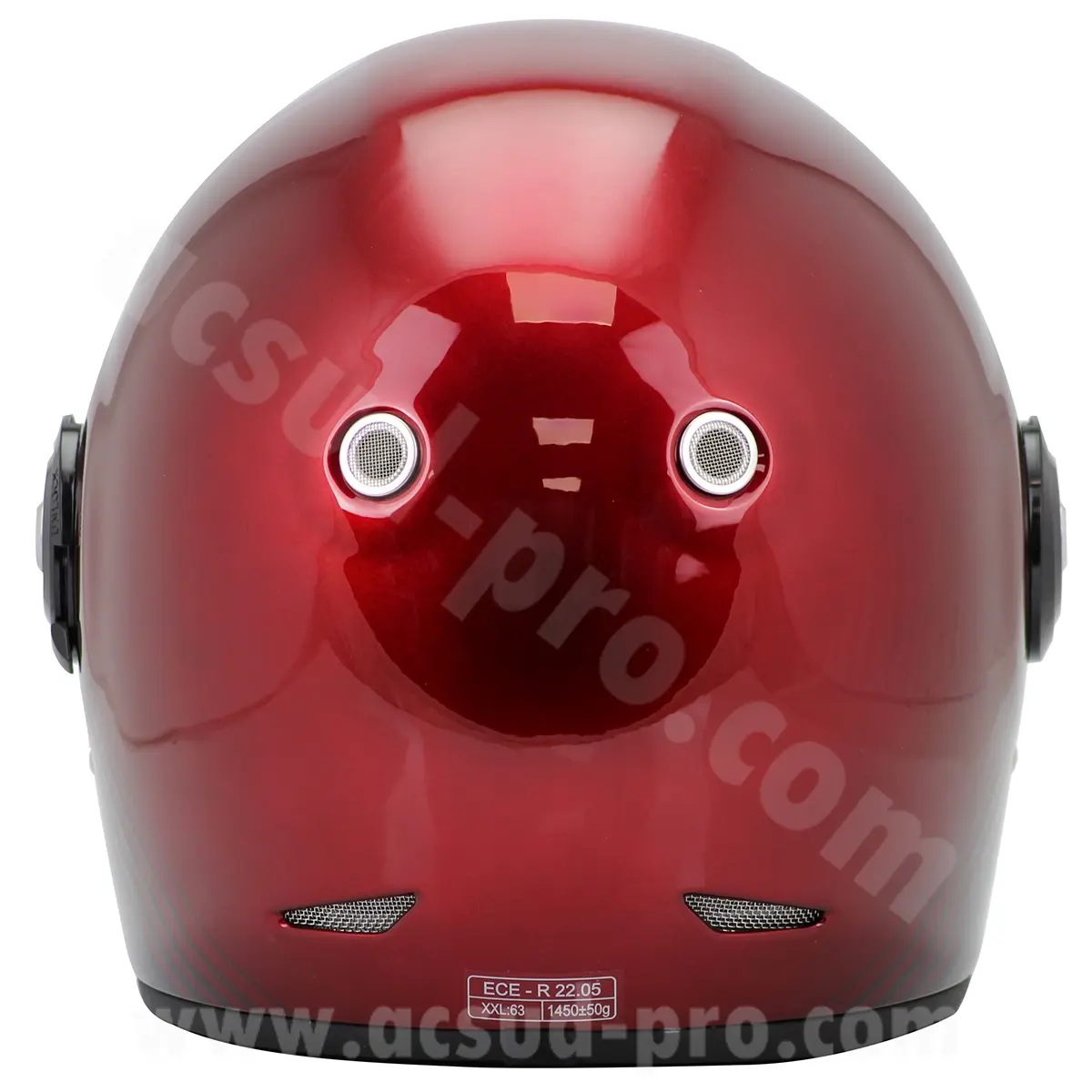 Integralhelm Archive Vintage The Legend glasfaserverstärkter Kunststoff rot glänzend Größe XXL — Ansicht 6
