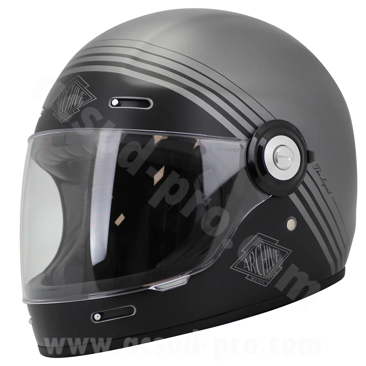 Integralhelm Archive Vintage The Legend Graufaser Größe XXL