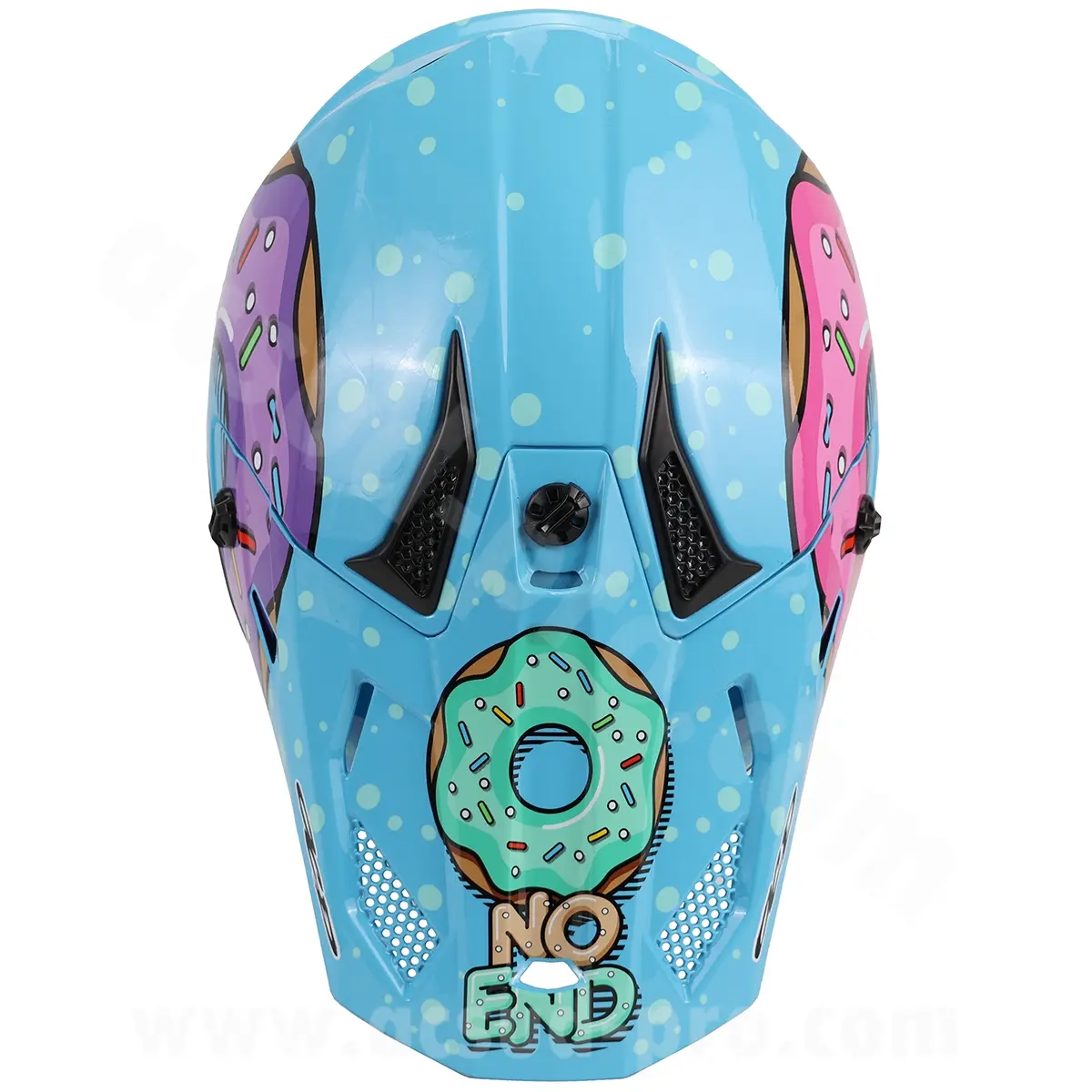 Kinder-MX-Helm Donuts Noend blau YM 49-50 cm UN-R22.06 — Ansicht 6