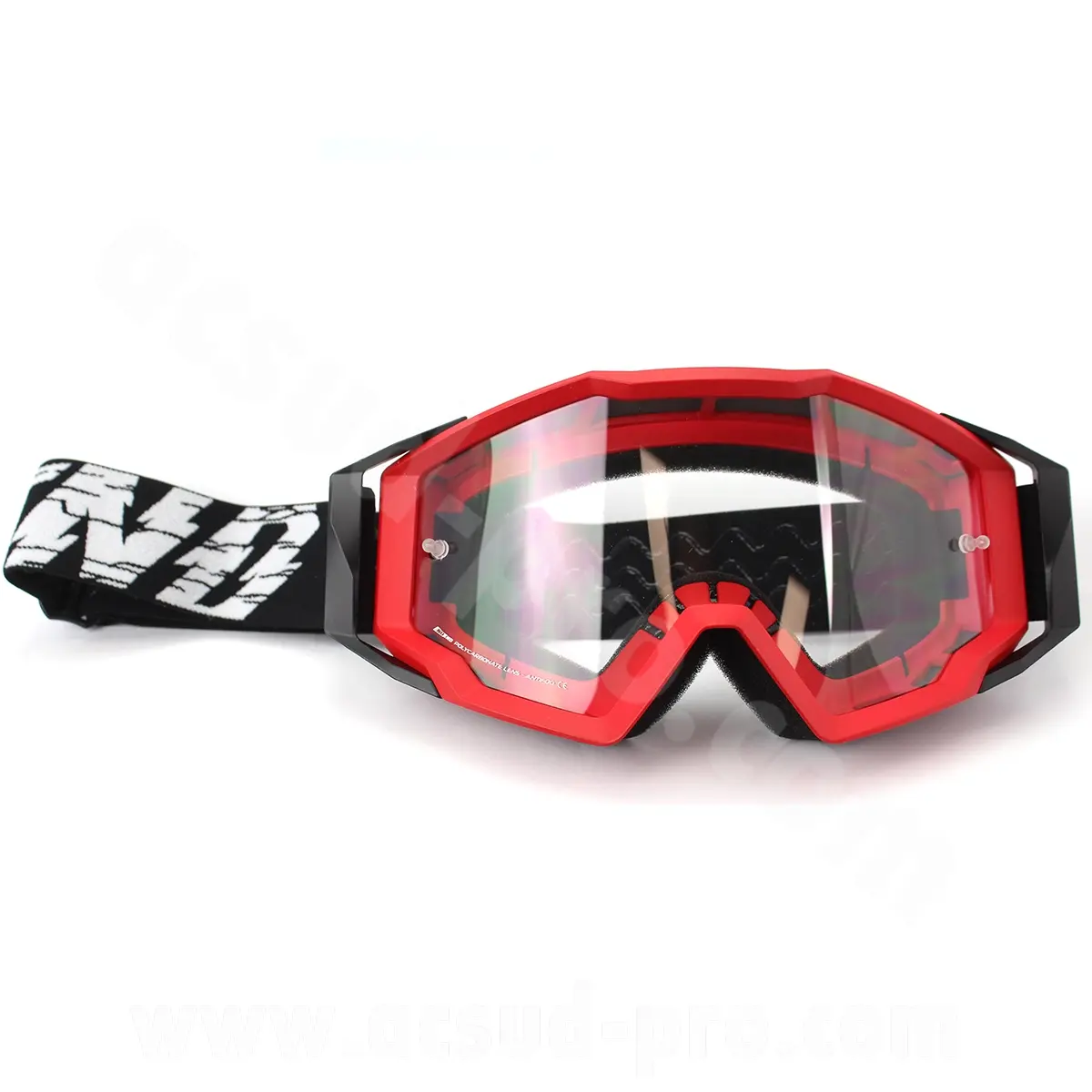 Cross-Motorrad-Maske/Brille noend 7.2 cracked series rot