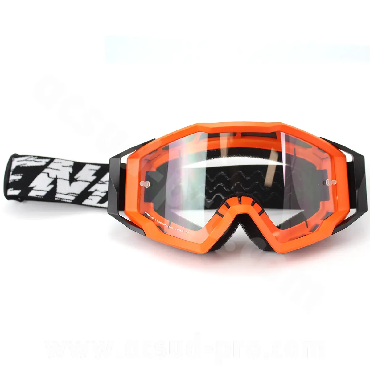 Masque/lunettes cross moto noend 7.2 cracked series orange
