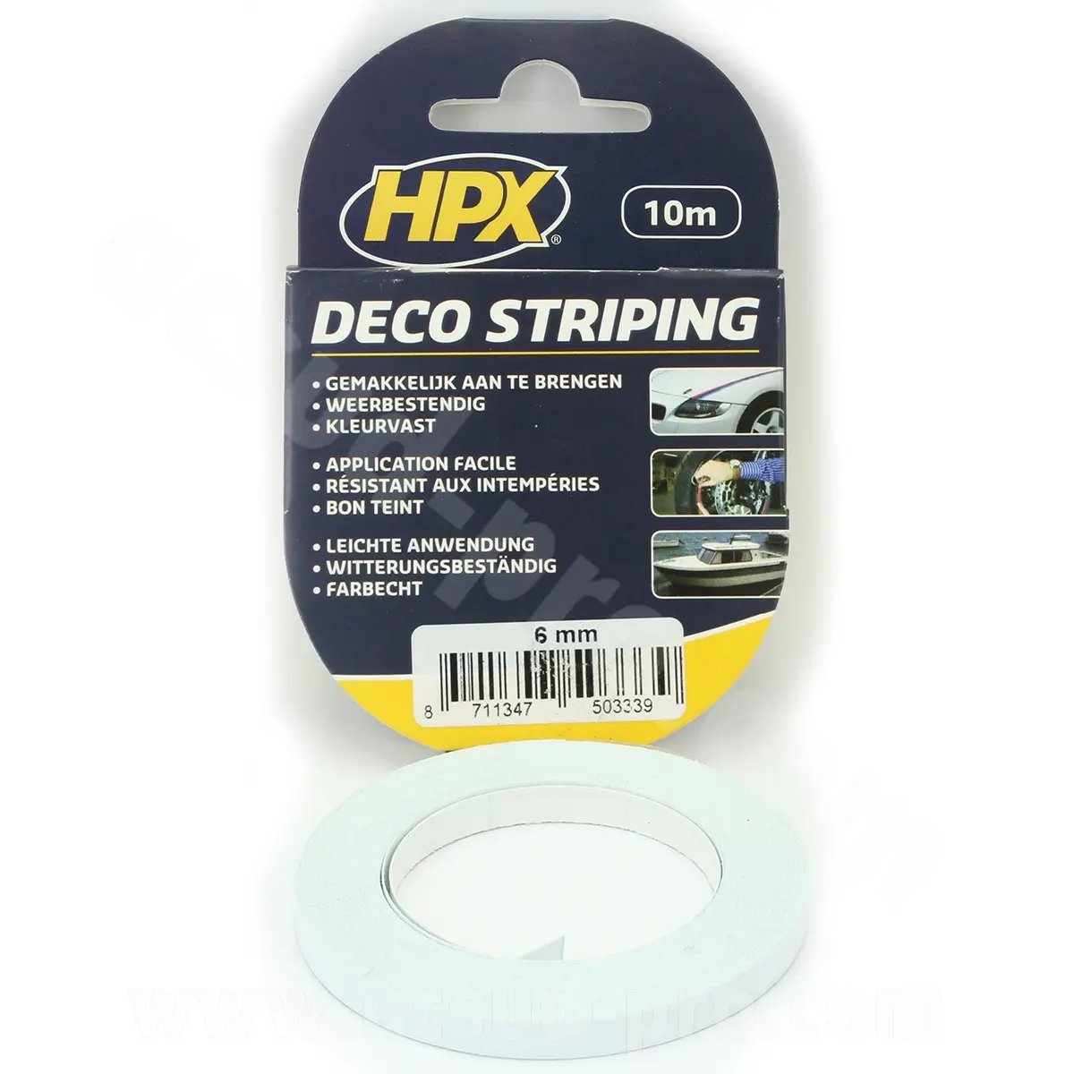 Райбанд HPX 10M x 6MM бял