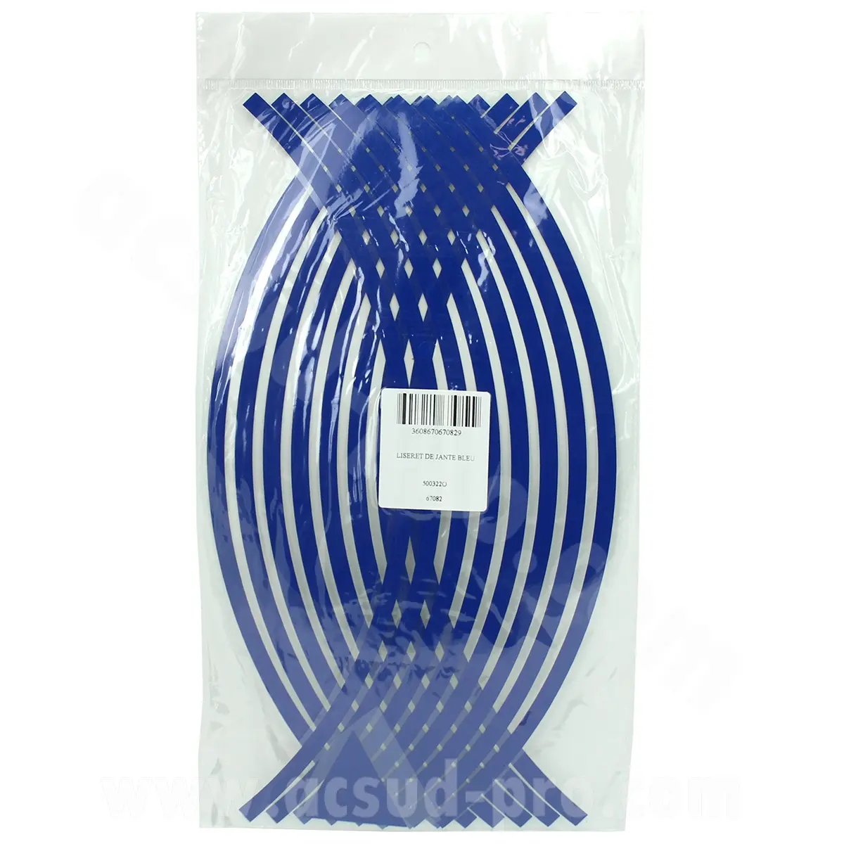 Viền phản quang vành màu xanh dương 17"