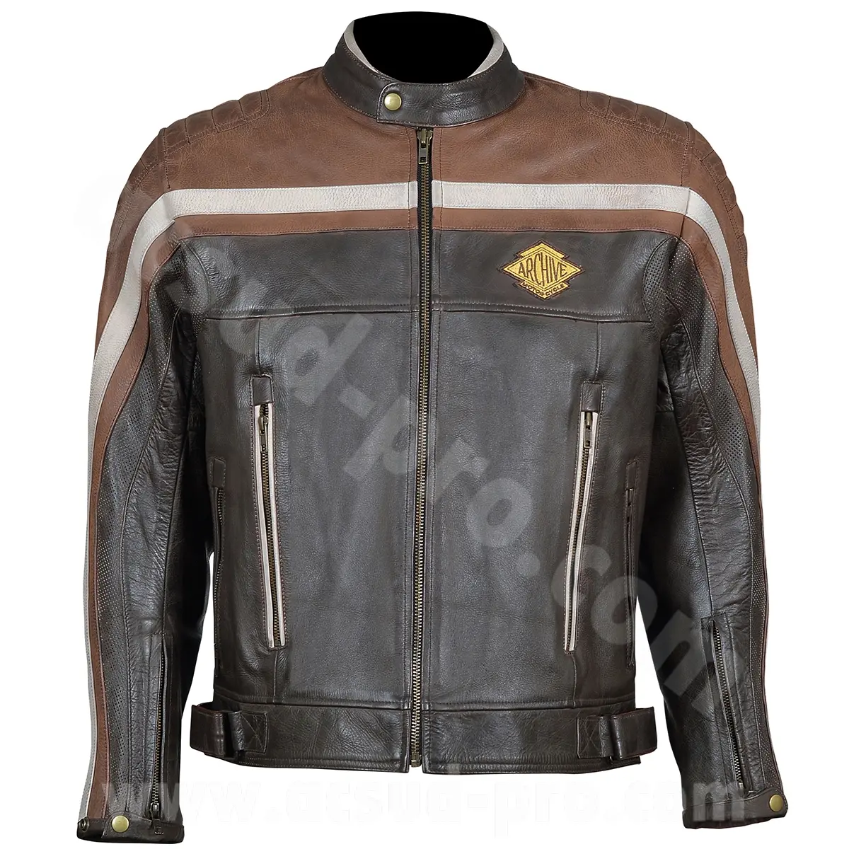 Blouson Archive Bobber homme en cuir de vachette