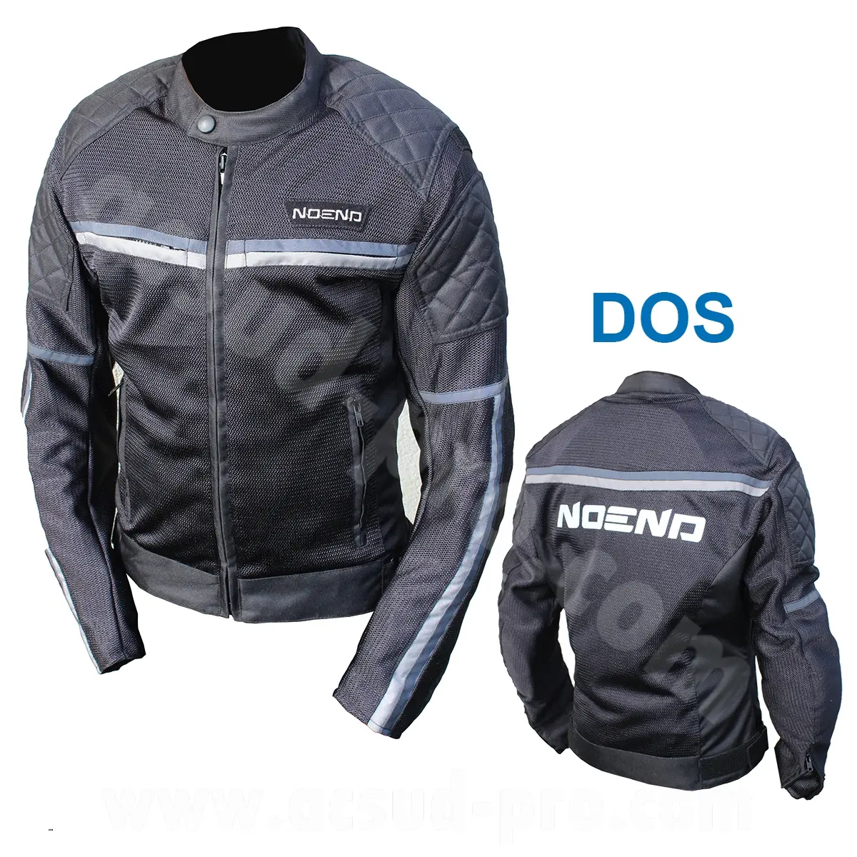 काला पॉलिएस्टर मेश जैकेट सुरक्षा के साथ XS