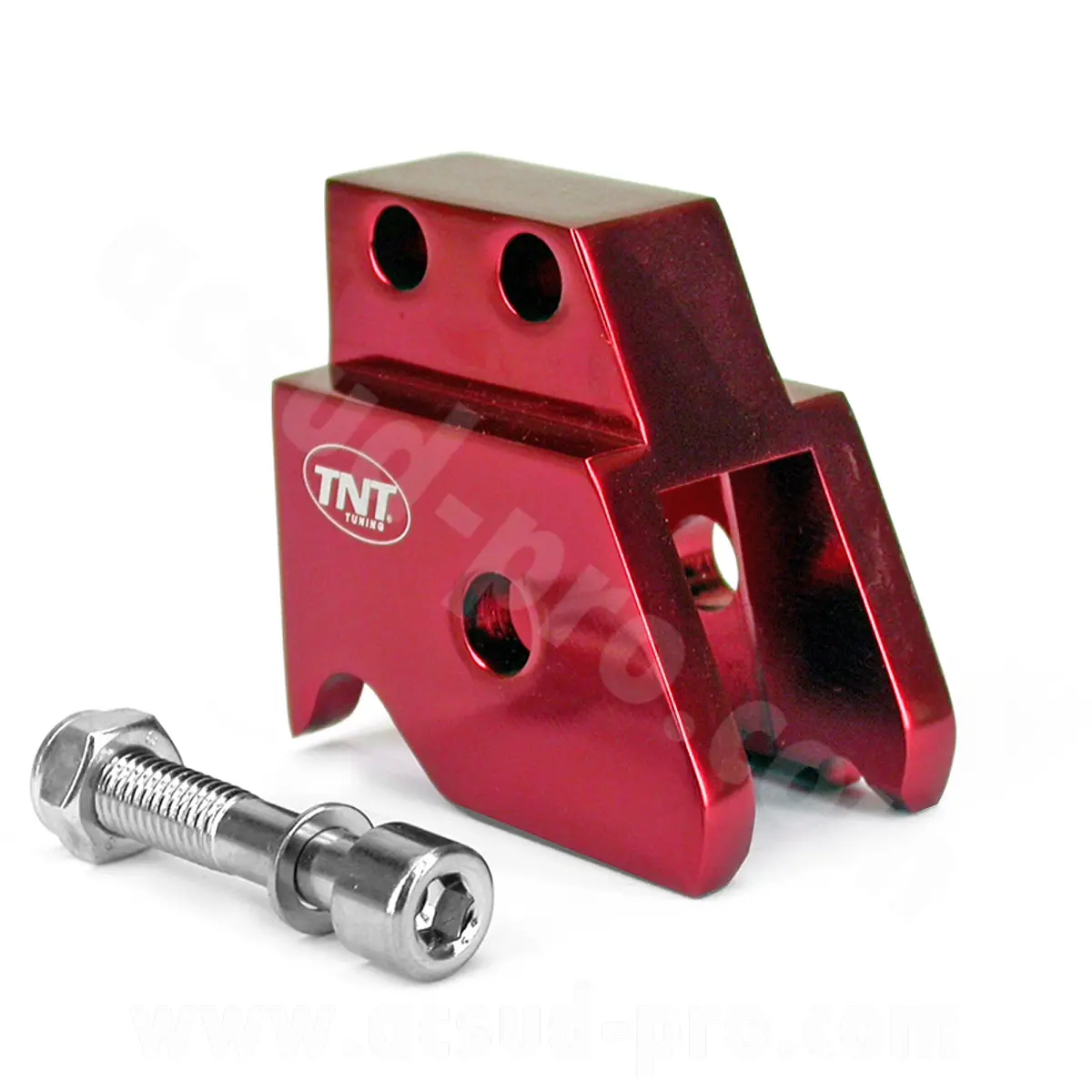 Dämpferverlängerung adaptierbar MBK Nitro / Ovetto / Yamaha Aerox / Neos rot