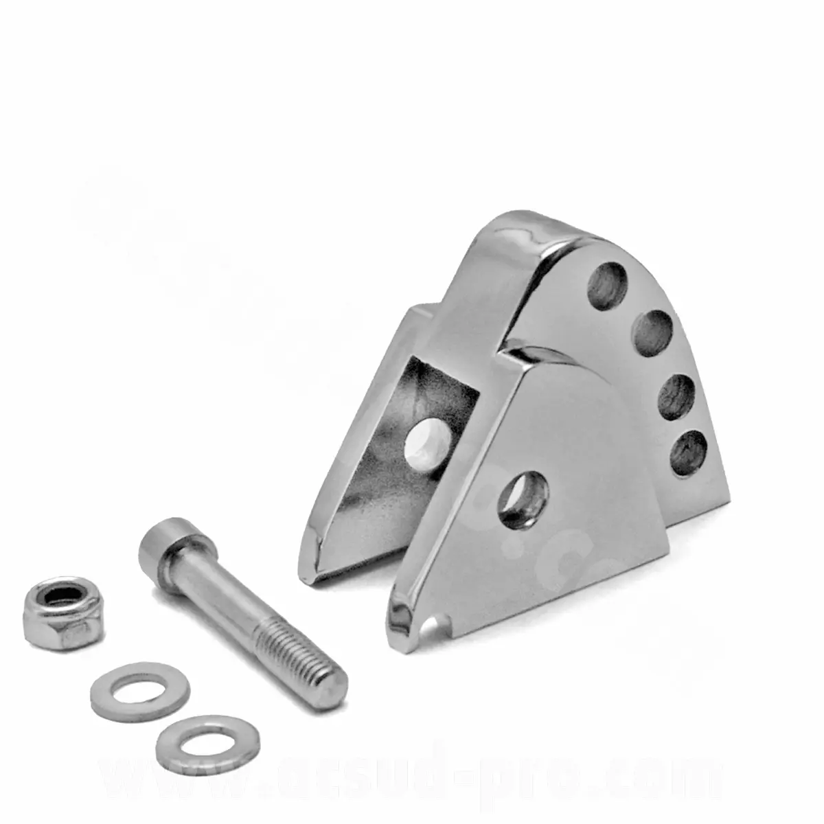 Verstellbare Dämpfererhöhung MBK Booster 50 1999-2003 / Yamaha BWS 50 1999-2003 4 Positionen chrom