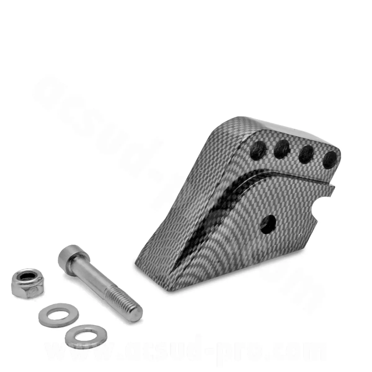 Federbeinverlängerung adaptierbar Peugeot 50 TKR Speedfight Buxy 4 Positionen Carbonoptik