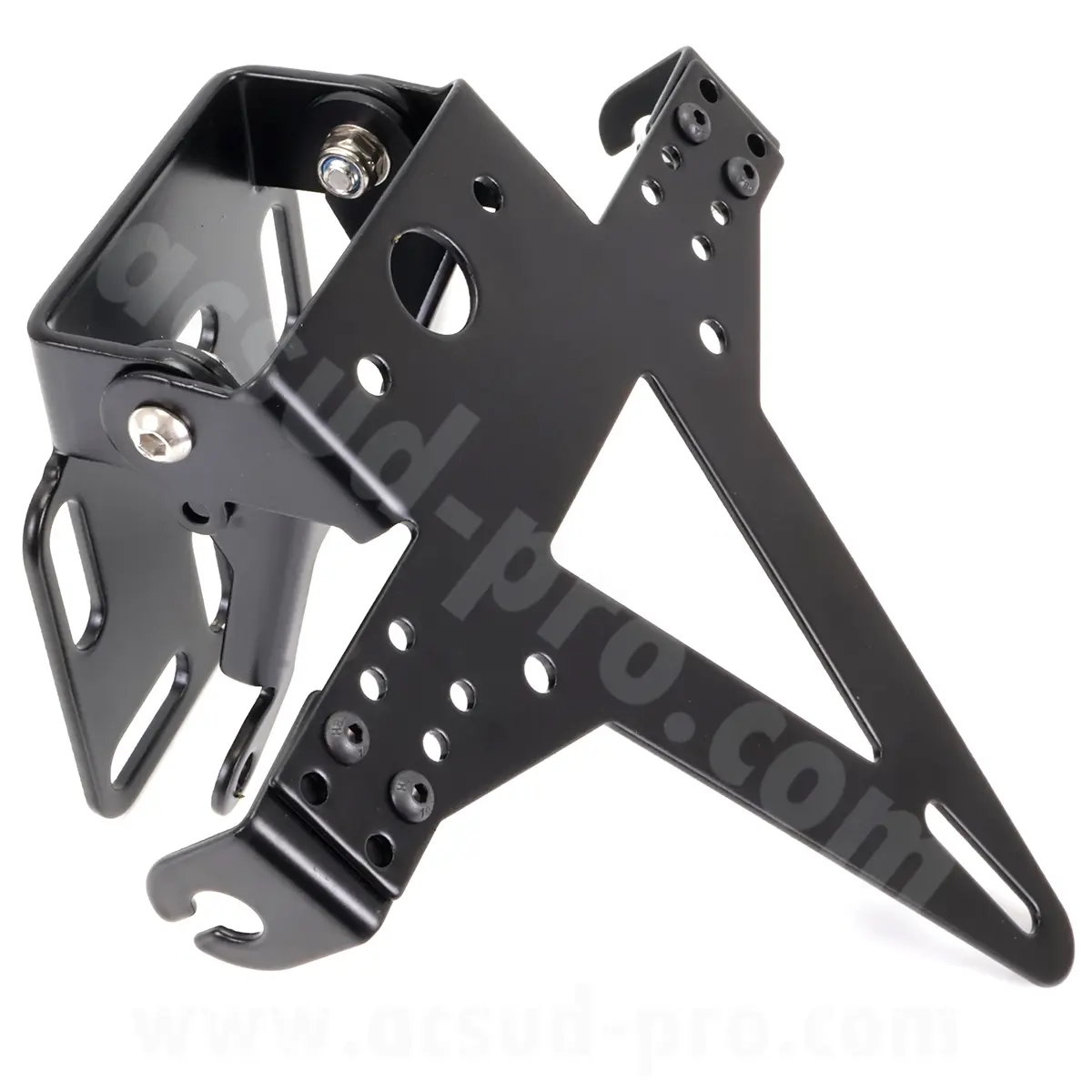 Support de plaque d'immatriculation moto universel noir