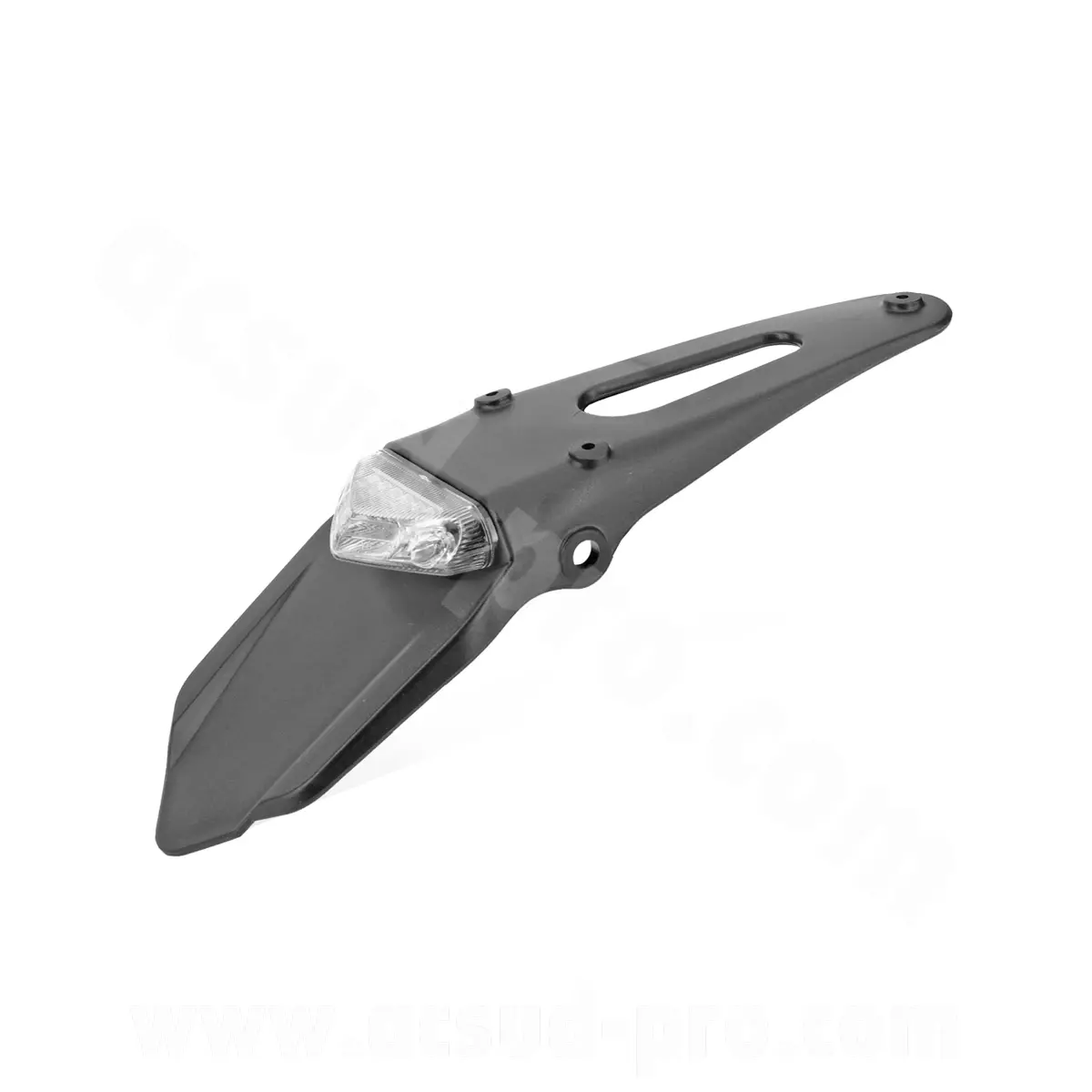 Support de plaque minéralogique avec feu transparent mécaboîte moto à LEDs homologué