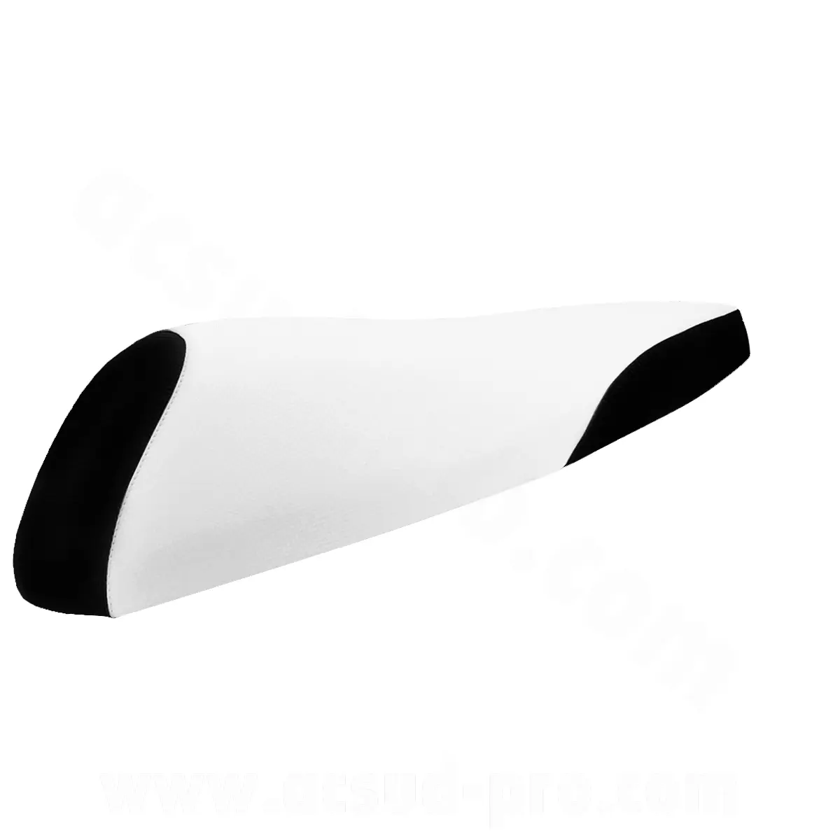 Couvre-selle MBK 50 Stunt / Yamaha 50 Slider blanc/noir