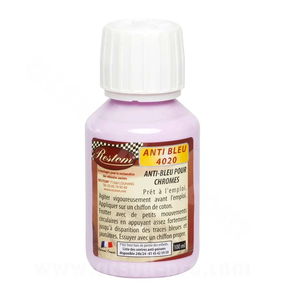 Restom antibleu 4020 - Nettoyant chromes et inox