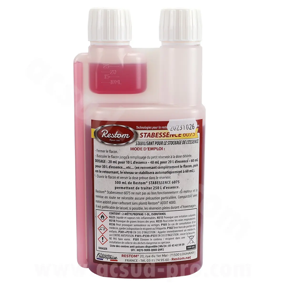 Restom Stabessence 6075 stabilisateur d'essence 500 ml