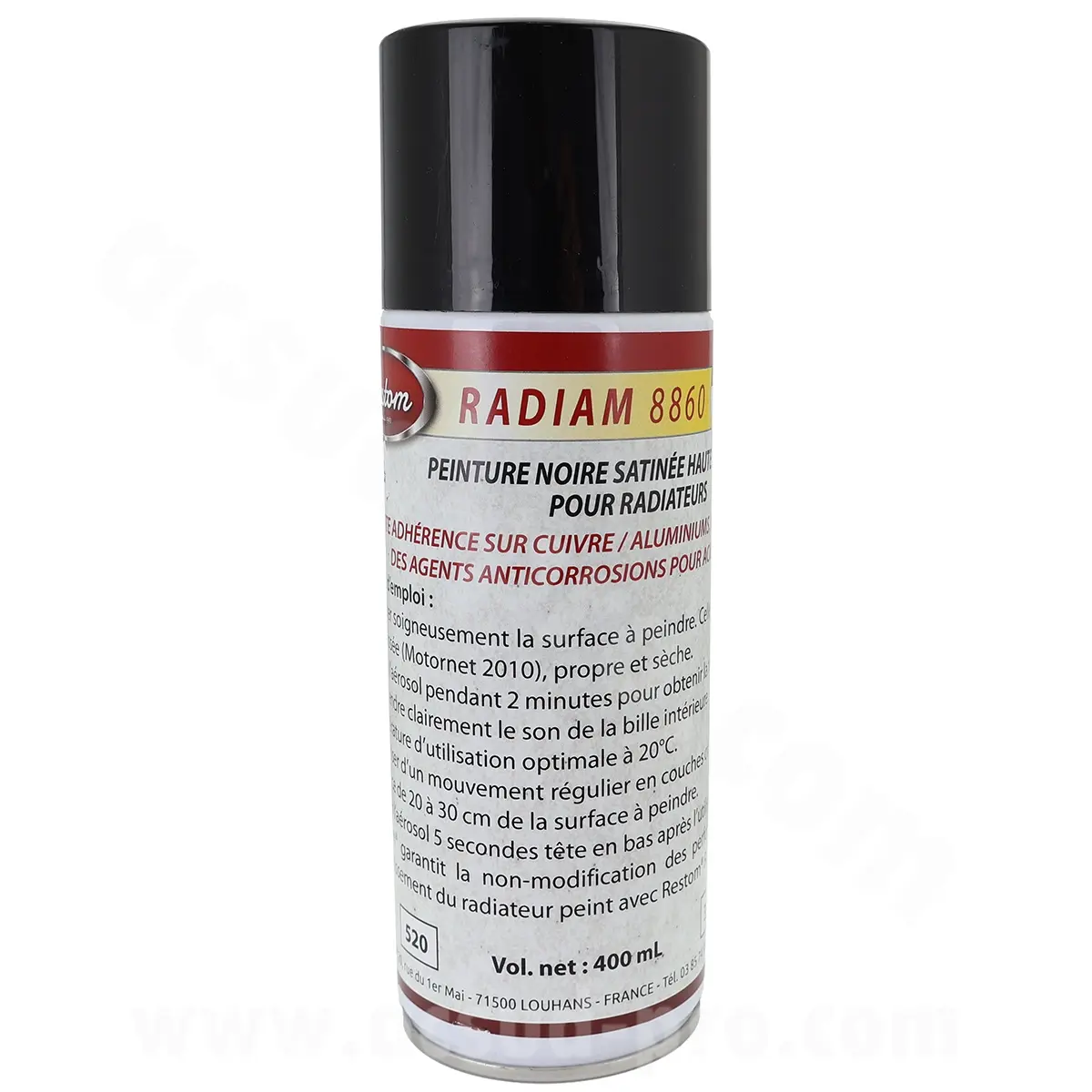 Restom Radiam 8860 peinture noire satinée pour radiateur