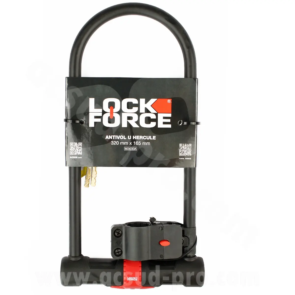 U-zámek LOCKFORCE HERCULE 320 x 165 + držák