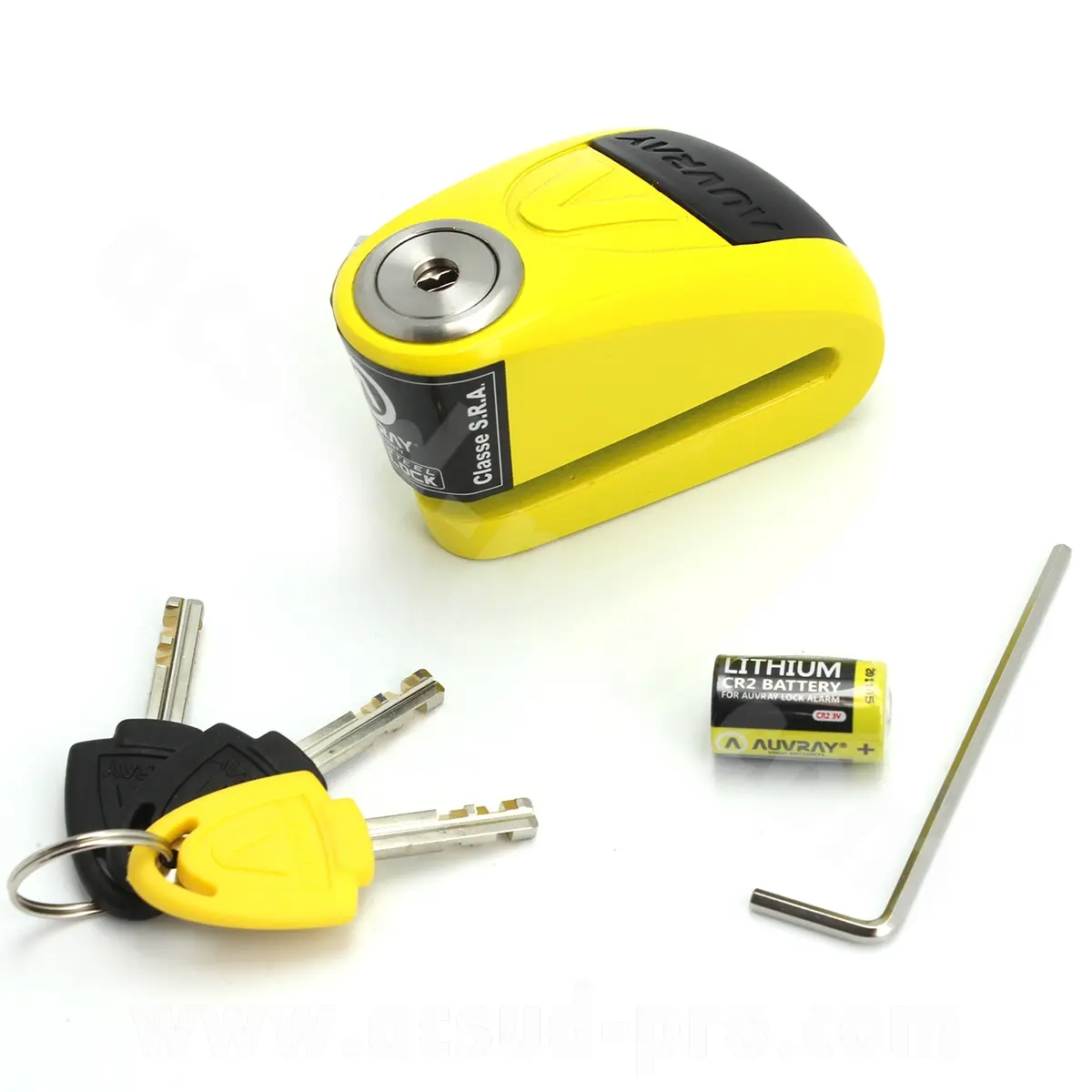Scheibenblocker-Alarmanlage Auvray B-Lock 10 mit akustischem Alarm Ø 10 mm gelb (Klasse SRA)