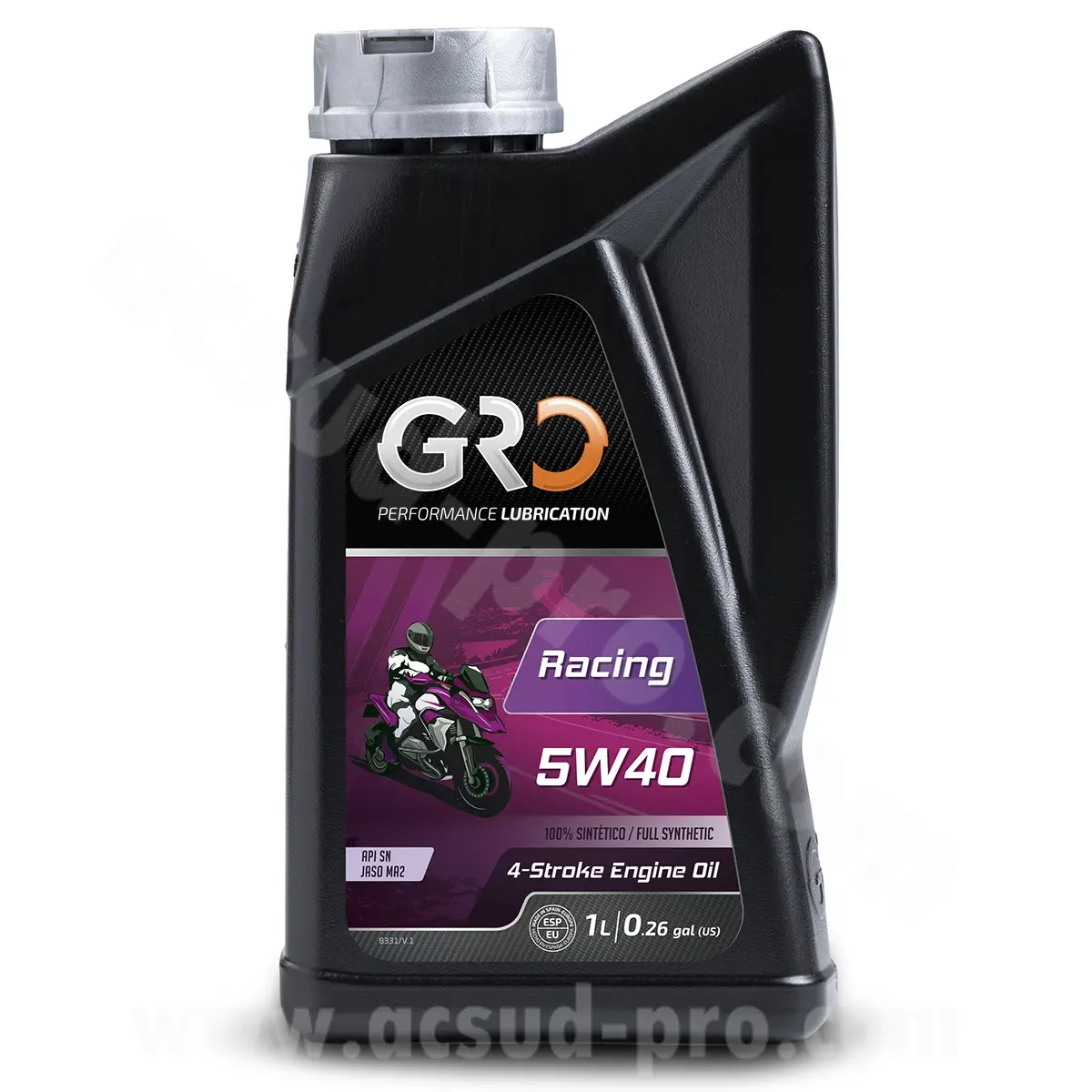 گلوبل ریسنگ 4T 5W40 100% سنتھیٹک انجن آئل 1L