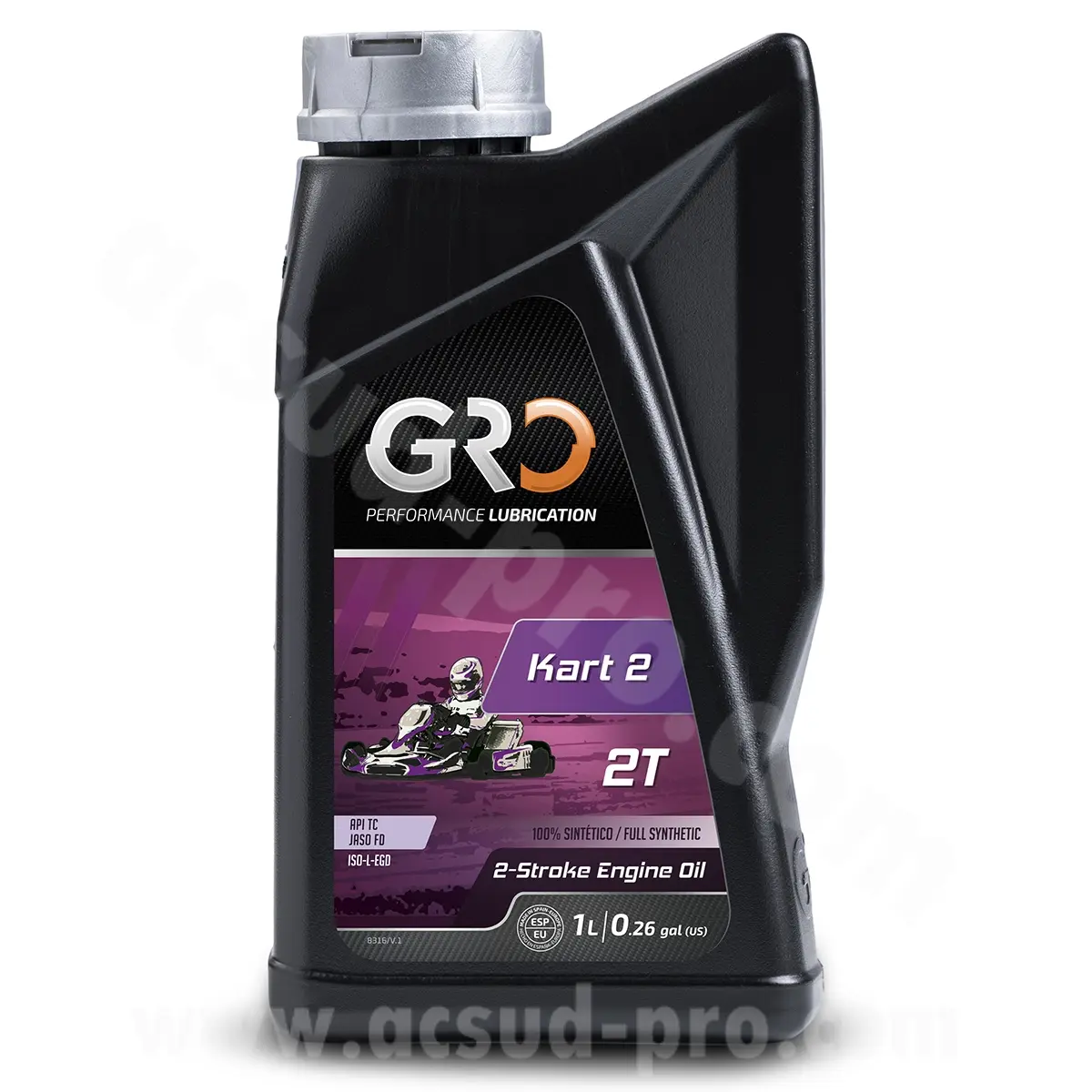 زيت Global Racing Oil 2T Kart-2 100% اصطناعي 1 لتر