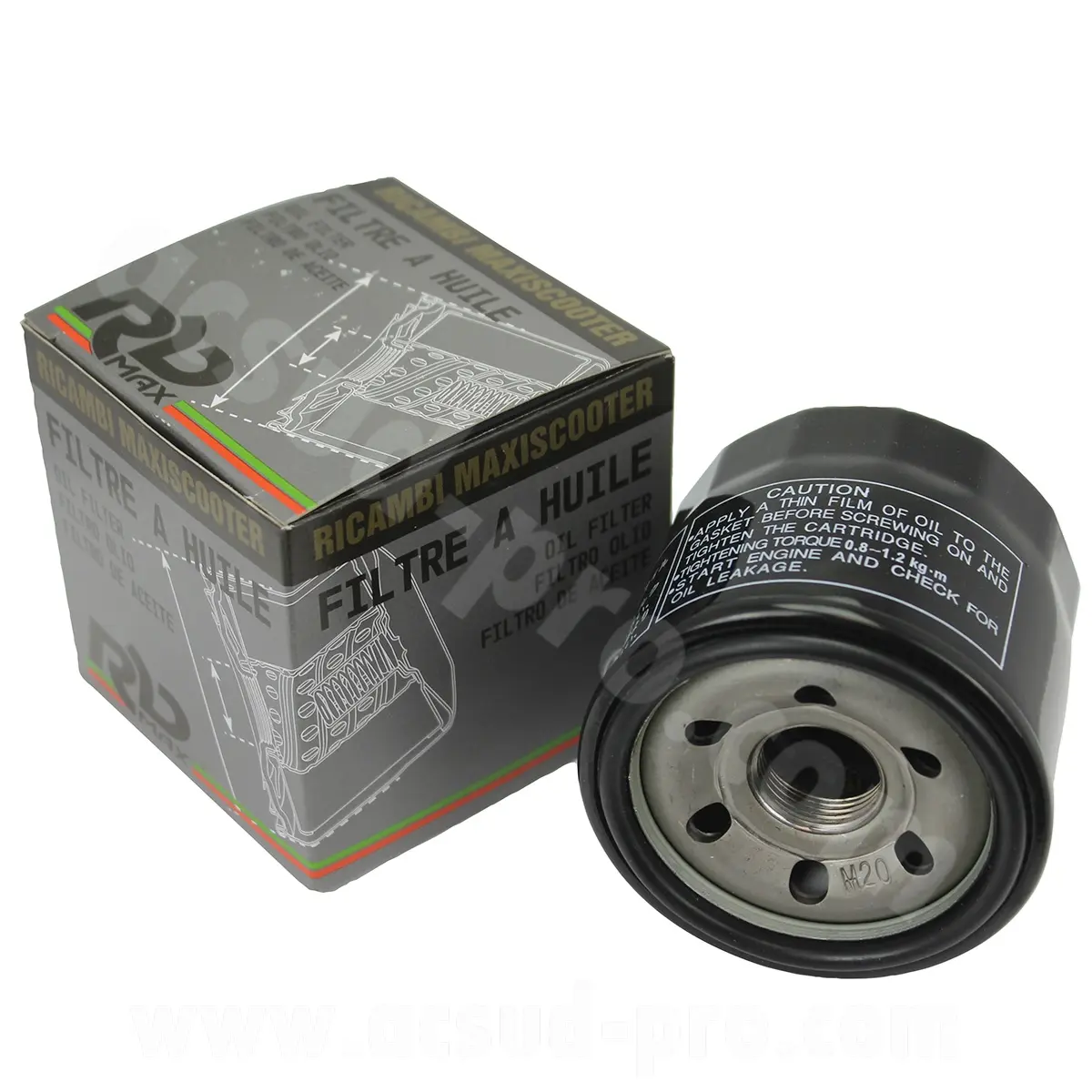 RB Max Motorrad-Ölfilter passend für Peugeot Metropolis 400 cc 2013+, Triumph Daytona, Bonneville 800, Tiger, Speed Triple 955 HF191