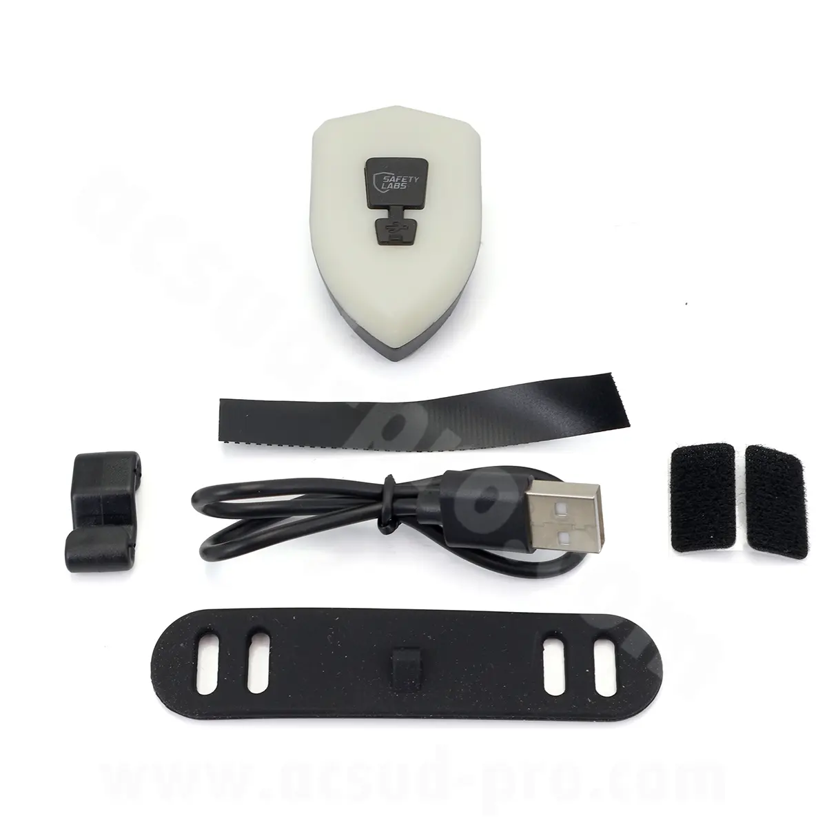 Fahrrad-LED-Beleuchtung USB Safety Labs kompatibel mit Helm E-Bahn 2.0