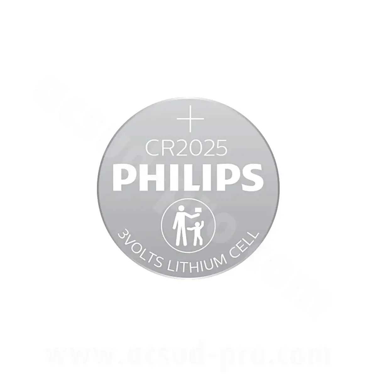 Pila de botón de litio CR2025 Philips — vista 2