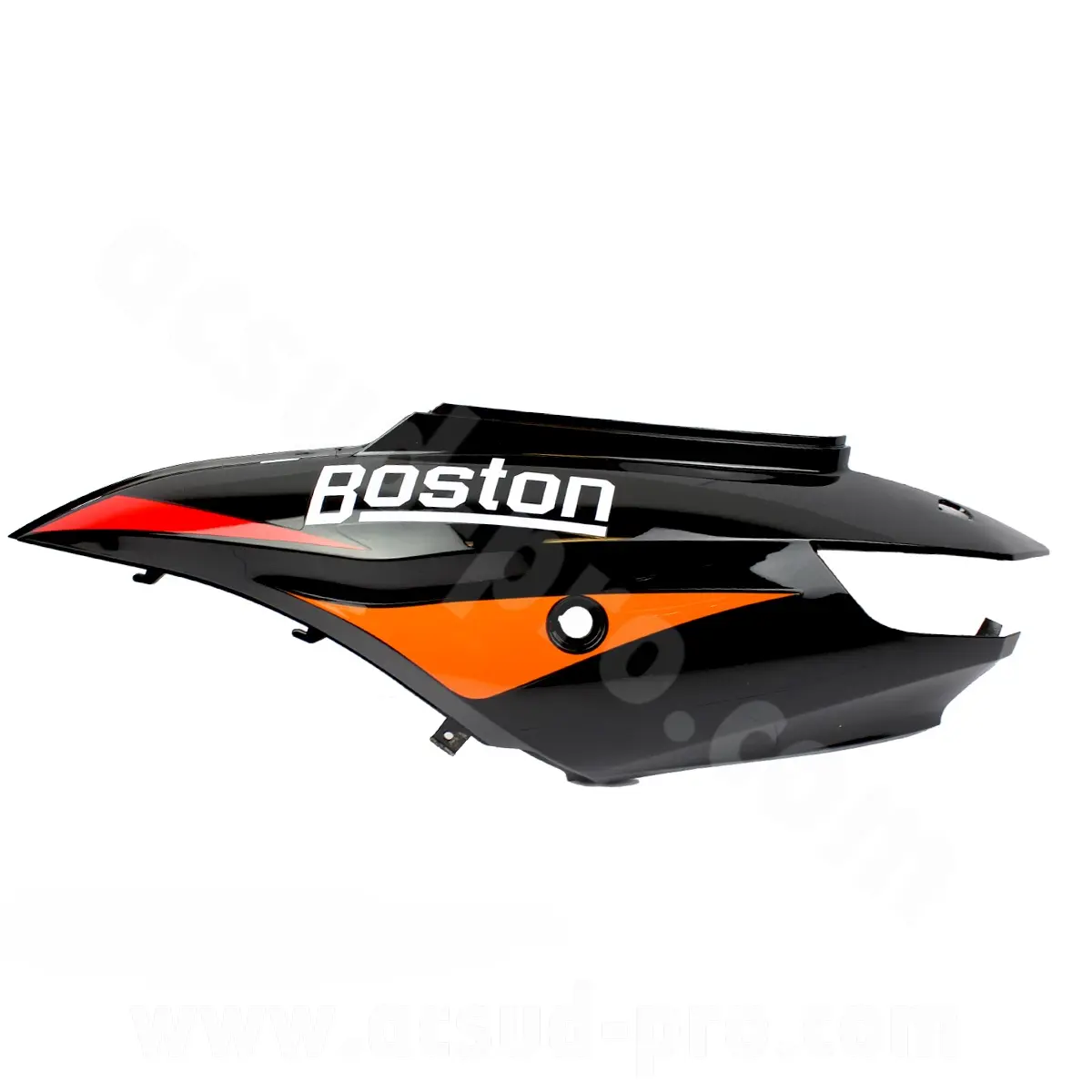 Καπό πίσω αριστερό μαύρο/κόκκινο Boston TNT MOTOR 10-12 ίντσες