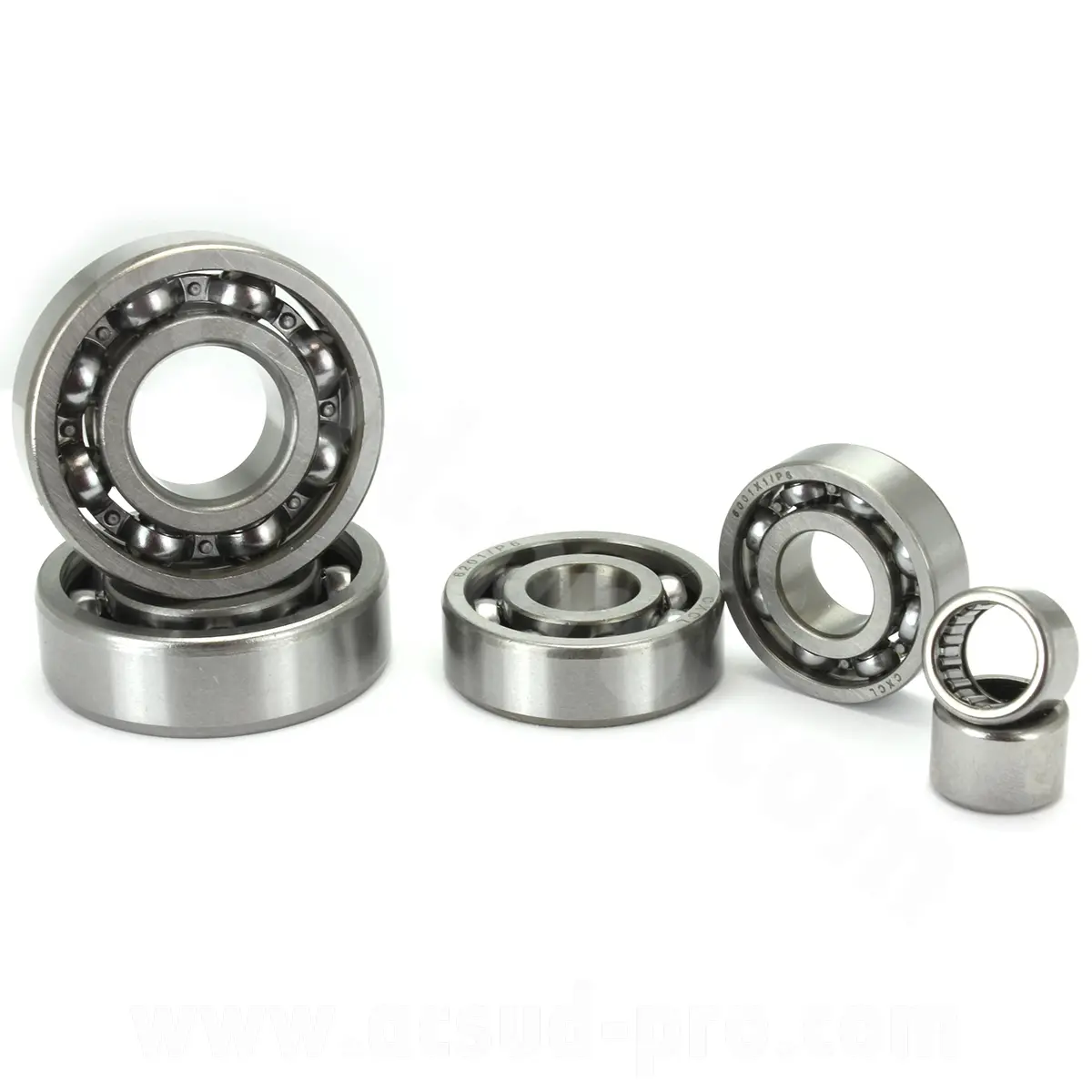 Kit 6 roulements moteur 139FMB-B Archive 50 Mash Fifty pour arbre de boîte 17.2 (6000, 6001, 6201, 6203, HK 13.5-20-12, HK 13.5-22-12)