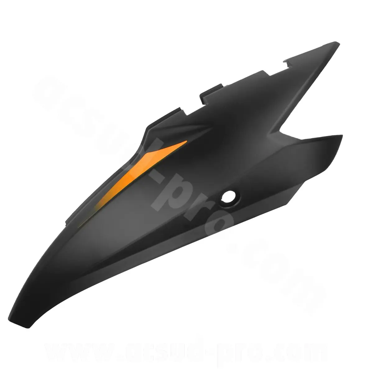 Carénage arrière gauche TNT Motor Grido noir mat et orange