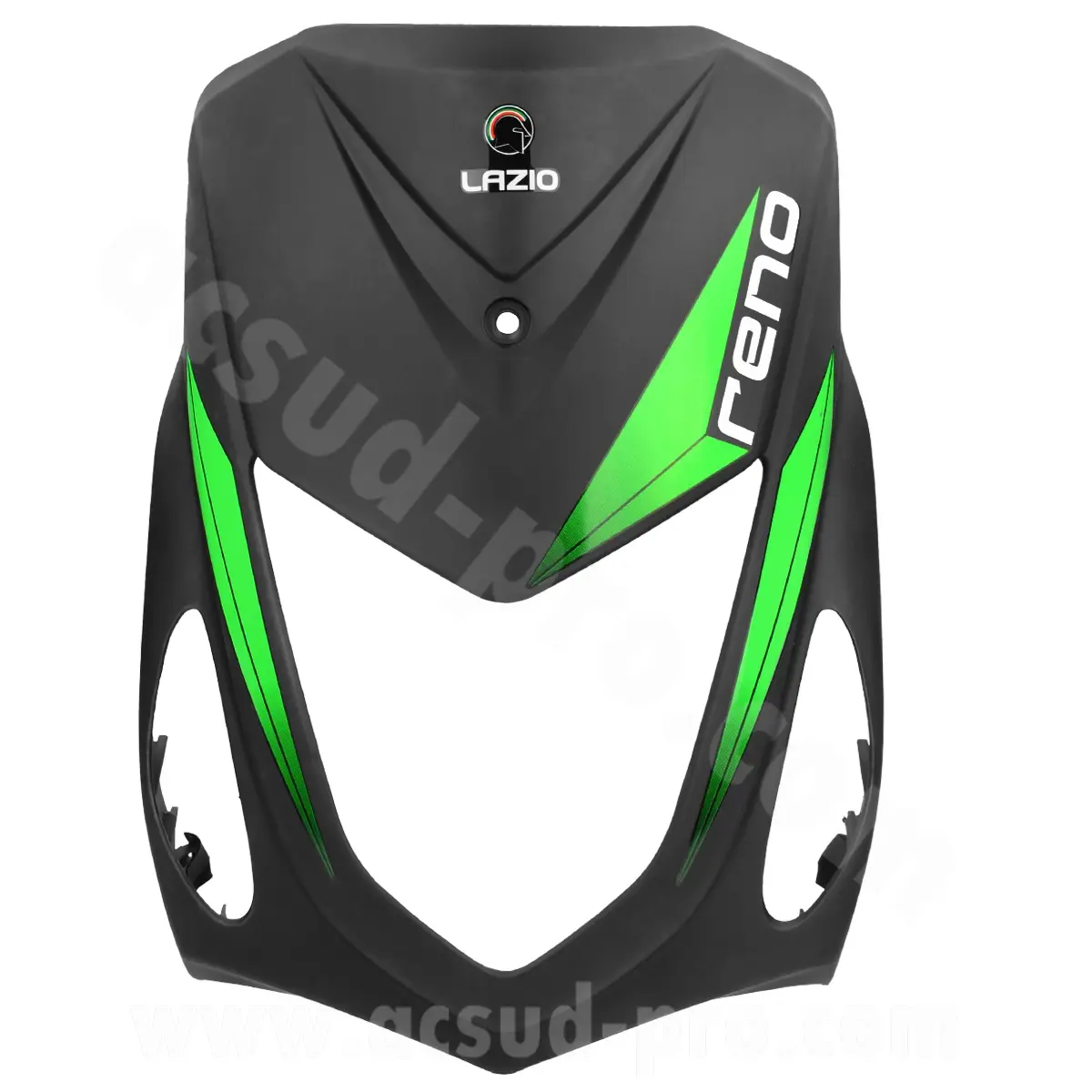 Lazio Reno 4T Frontmaske matt schwarz grün