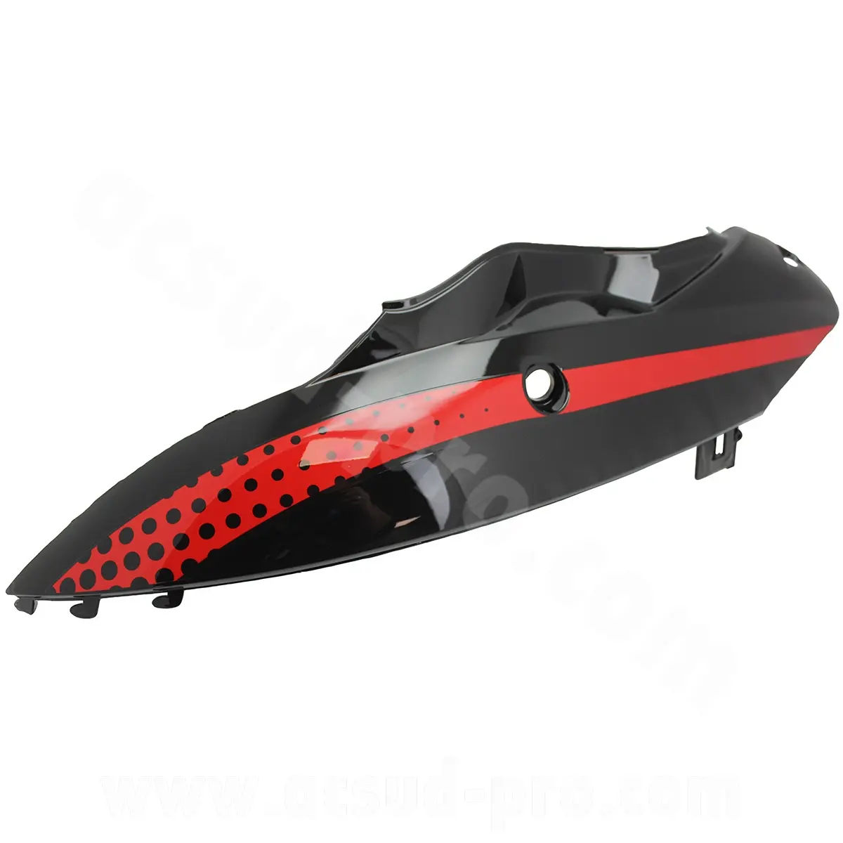 Carénage arrière gauche noir rouge Reno E4 2020 LAZIO