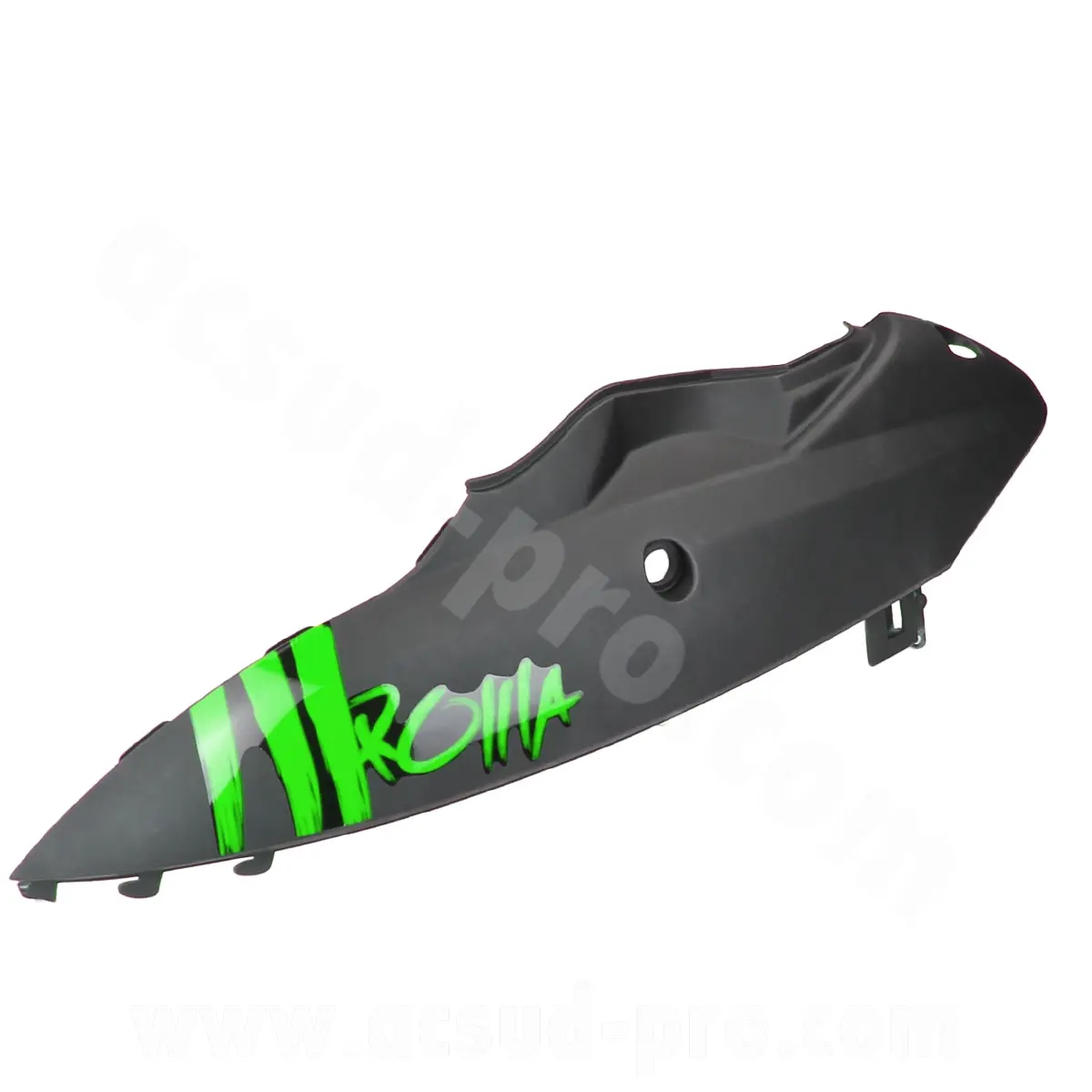 Carenagem traseira esquerda preto mate/verde Roma 2T 10 polegadas e 12 polegadas modelo 2016 TNT Motor — Carenagens/Plásticos