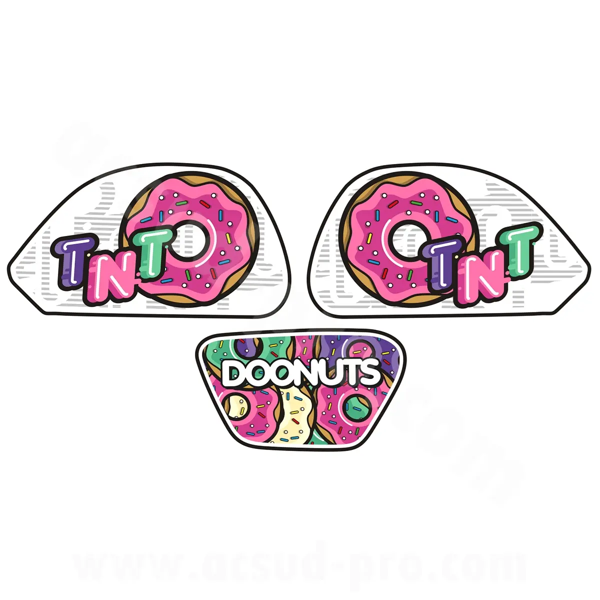 Donuts Dekorasyon Kit'i TNT Motor Good Vibes